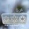 Mini UV Safe Snowflake Trio Winter Holiday Ornament Silicone Mold for UV and Epoxy Resin Art